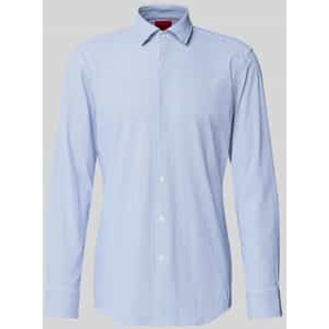 Slim fit zakelijk overhemd met Kentkraag model 'KENNO'