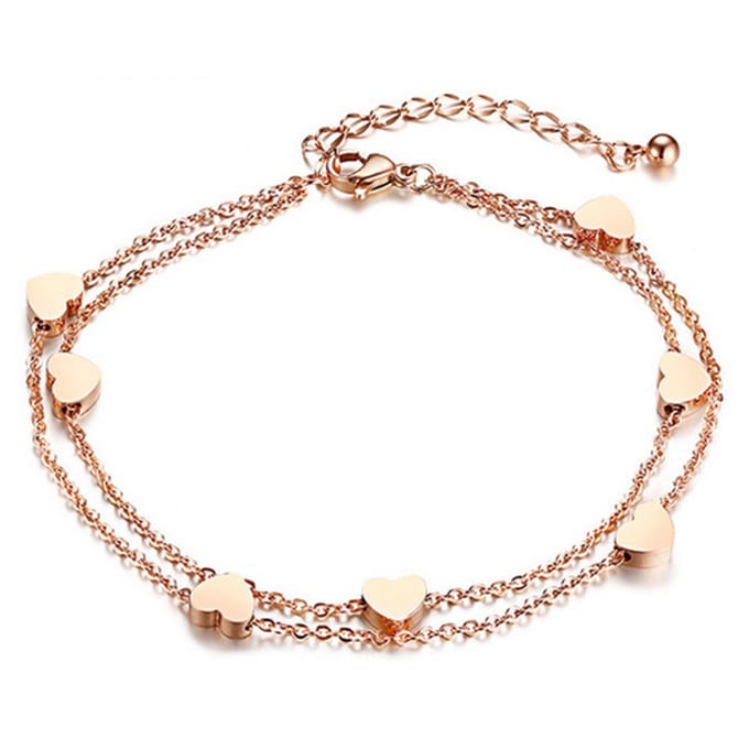 Cilla Jewels Dames Armband met Hartjes Rose
