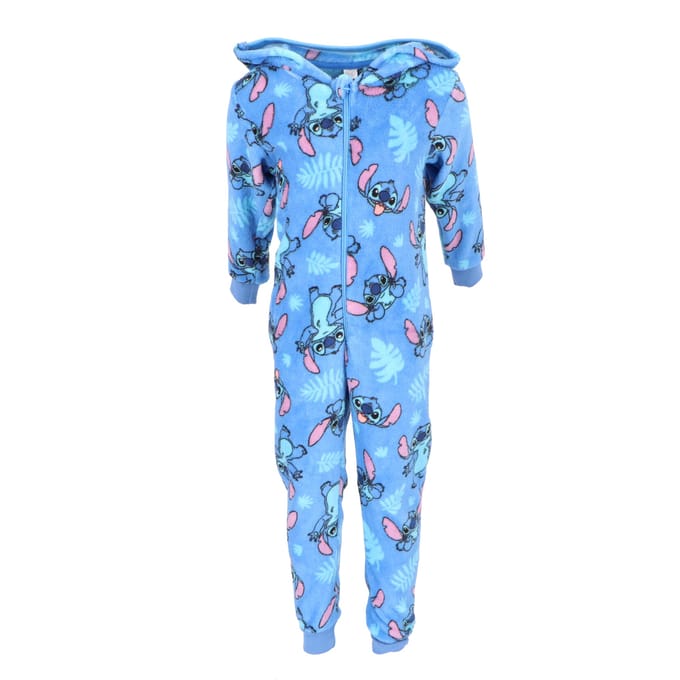 Lilo & Stitch Coral-Fleece Onesie