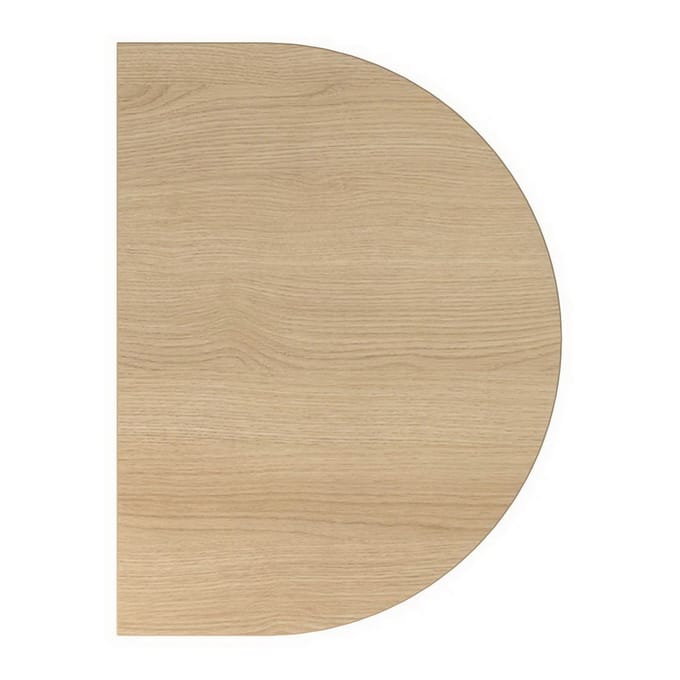 LA60 W - Aanschuiftafel 60x80 Eiken