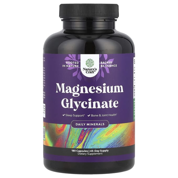 Nature's Craft, Magnesiumglycinaat, 180 capsules