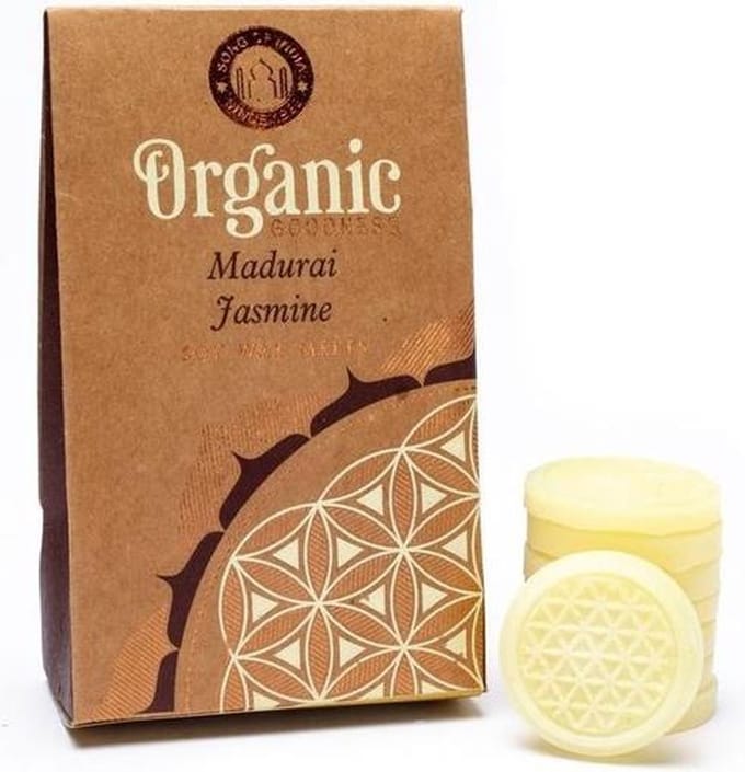 Organic Goodness Madurai Jasmijn Wax Melts / Smeltkaarsjes (40 gram)