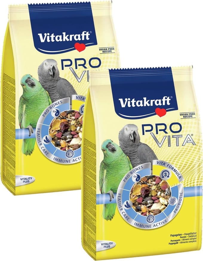 Vitakraft Pro Vita Papegaai - Vogelvoer - 2 x 750 g