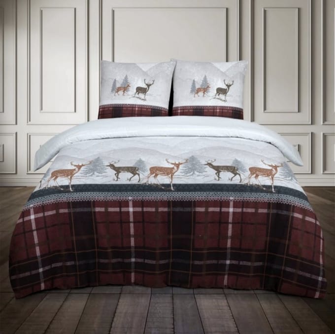 Luxe Katoen Flanel dekbedovertrek Formigal - 240x220
