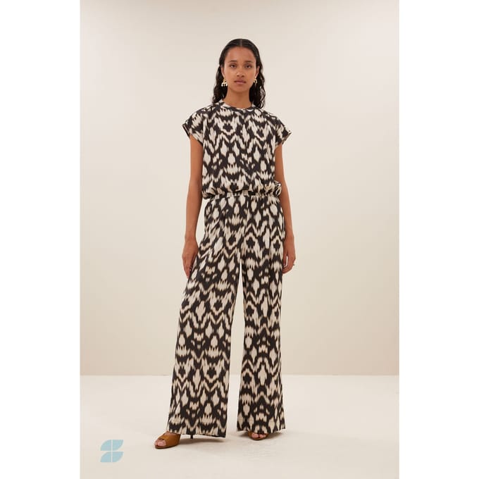 By-Bar Lode Brown Batik Blouse Brown Batik Größe: S | Jumpsuits Outlet | Damen | Braun