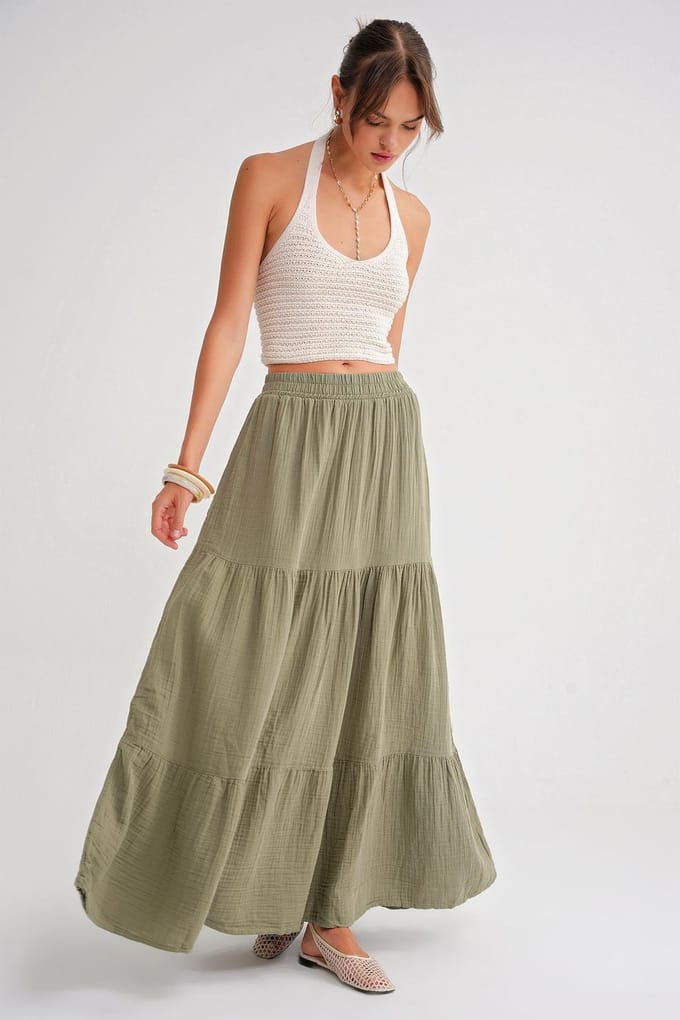 Maxi Katoenen Rok
