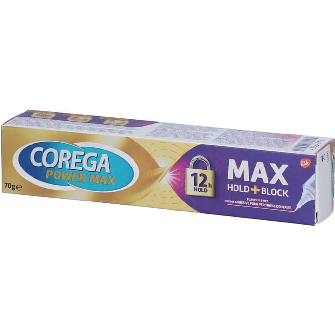 Corega Power Max Hold + Block Kleefcrème 70 Pasta