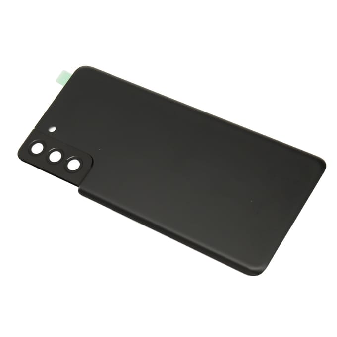 Vervangende achterkant van glas voor Samsung Galaxy S21 Plus Achterkant van glas met vooraf geïnstalleerd zwart