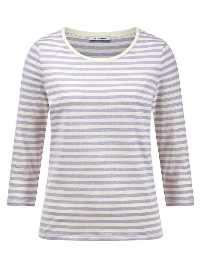 T-shirt ronde hals Van Peter Hahn paars