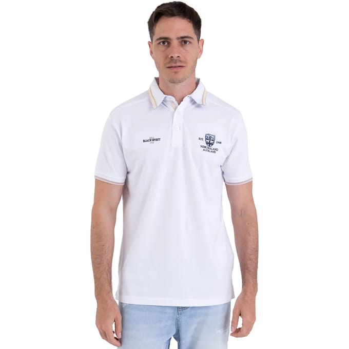 Poloshirt met borduursel op de borst Camberabero