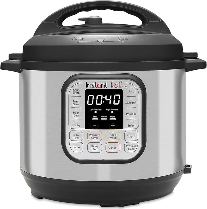 Grote 8L Elektrische Snelkookpan 7-in-1 met RVS Binnenpan | 1200W Multicooker