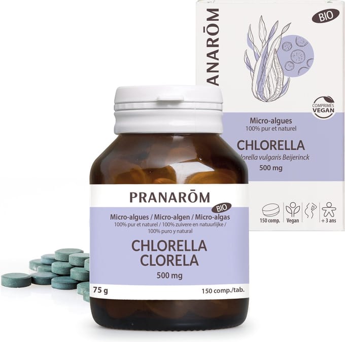 Pranarom - Chlorella - Bio - Bio - 150 comprimés