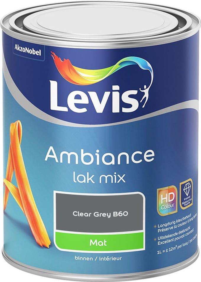 Levis - Ambiance Lak Mat Mix - Clear Grey B60 - Mengverf - 1 L