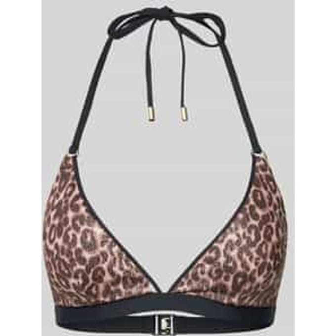 Bikinitop in triangelvorm model 'Leopard Beach'