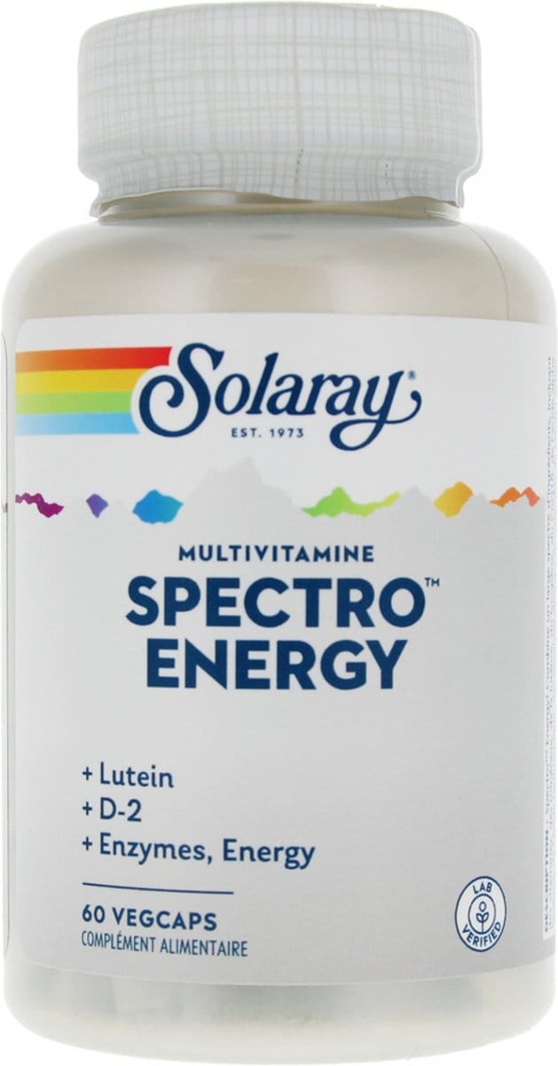 Solaray Spectro Energy Multivitamine 60 Plantaardige Capsules
