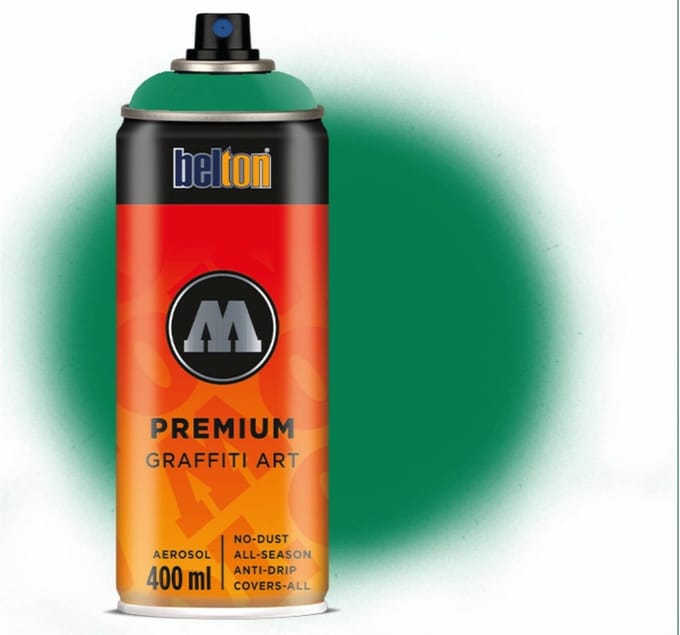 Molotow - Belton Premium 400ml Spray Can Black Turquoise