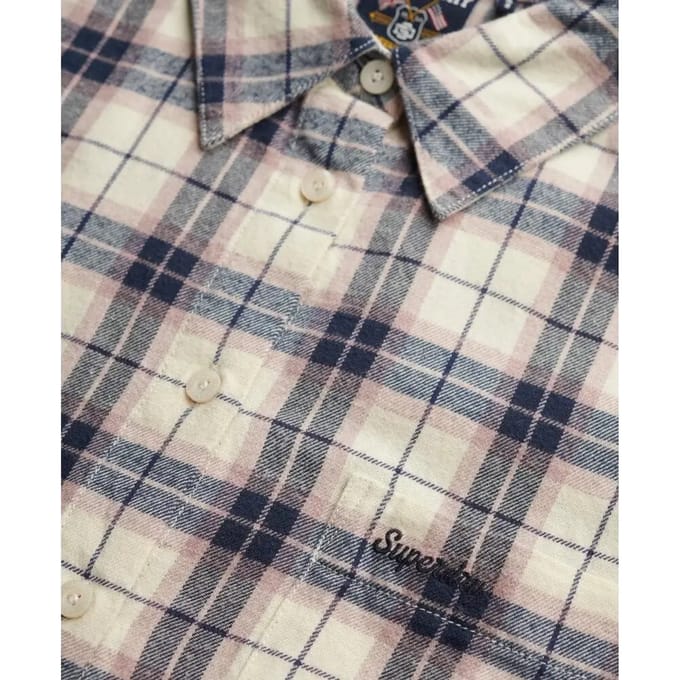 Flanellen lange mouwen geruite blouse voor dames Superdry