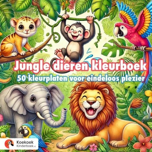 Jungle Dieren Kleurboek - Koekoek Kinderboek