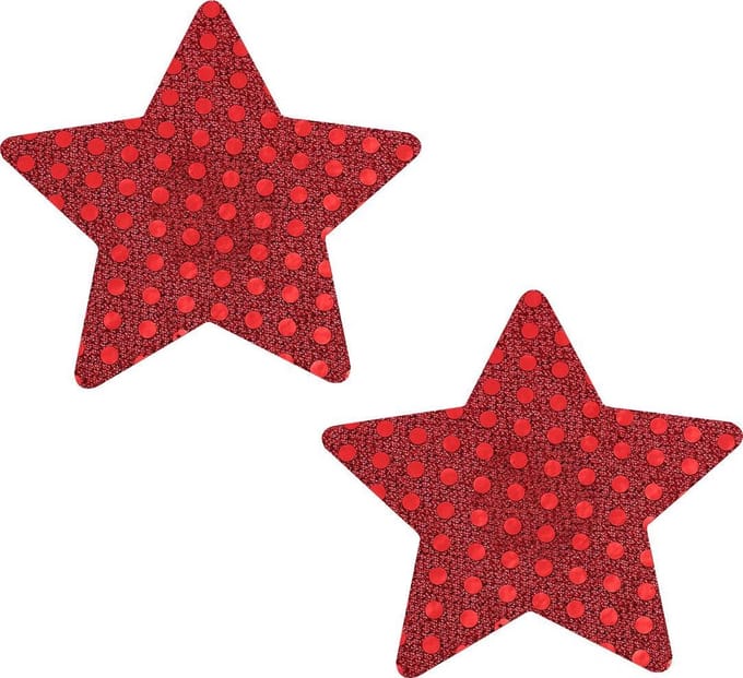 Banoch - Nipple Sticker Dotted Star - Tepel Plakker - Ster Rood - Tepelstickers