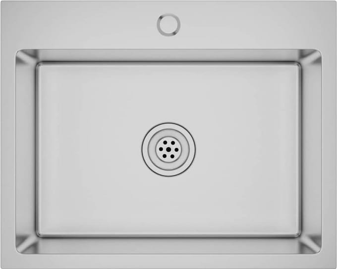 RVS Spoelbak Onderbouw/Inbouw - Handgemaakt Keukenzink met Snelafvoer