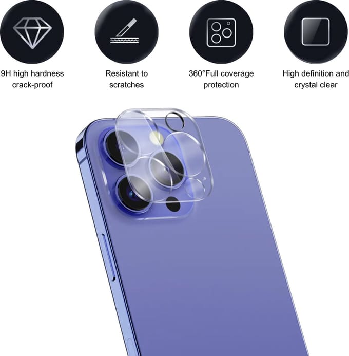 Camera Lens Protector Geschikt voor iPhone 14 Pro en iPhone 14 Pro Max