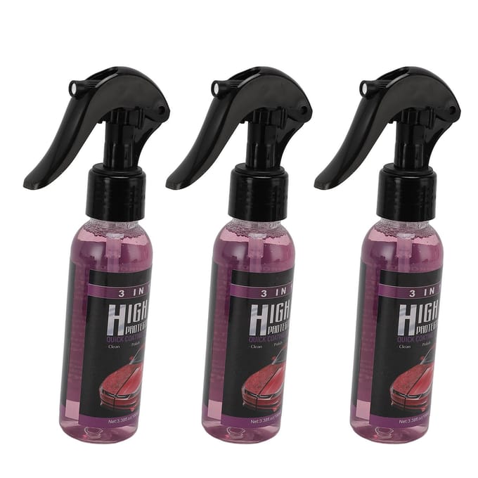 Snelle Autocoating Spray 3 in 1 Efficiënte Reiniging Hoge Bescherming Autowas Poets Spray black