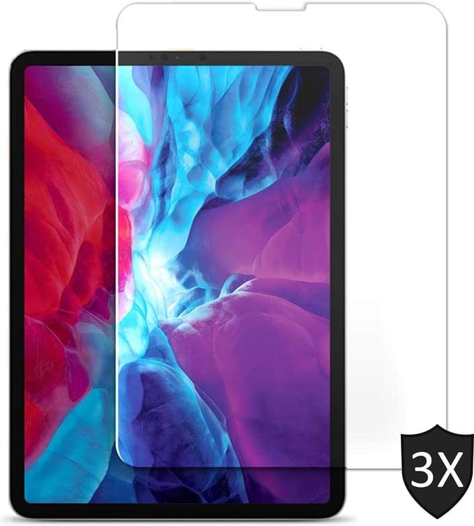 Screenprotector geschikt voor iPad Pro 2020 12.9 inch - Screen Protector Glas - 3 Stuks