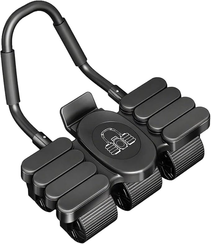 Buikspierroller - Core Trainer - Kracht Training - Automatische Terugkeer - 39x20x11 cm - Zwart