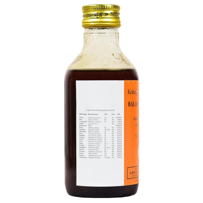 Balaswagandhadi Tailam (200 ml), Balaswagandhadi Tailam, Kottakkal Ayurveda
