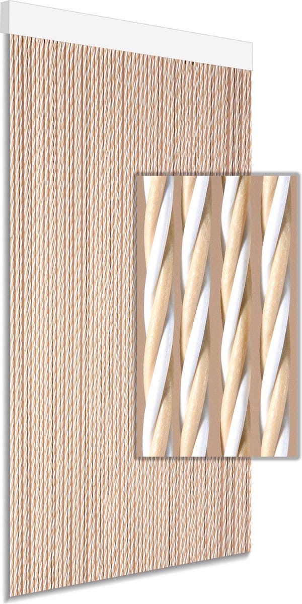 Degor Vliegengordijn Dara - 90x210cm - Beige - Huisdiervriendelijk