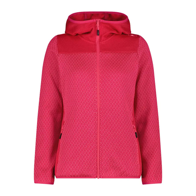 Dames fleece met capuchon CMP Knit Tech