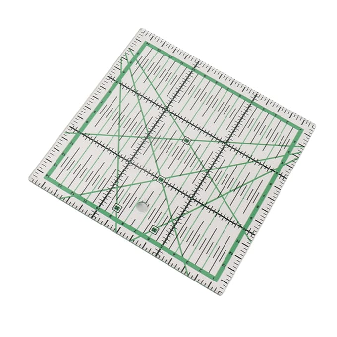 Règle de Quilting Acrylique Transparent DIY Règle de Quilting à Grille avec Échelle Précise pour le Repassage Couture white