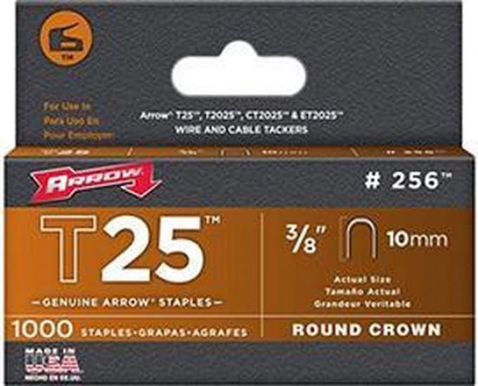 Arrow Nieten 10 mm hoogte voor T25 1000 stuks