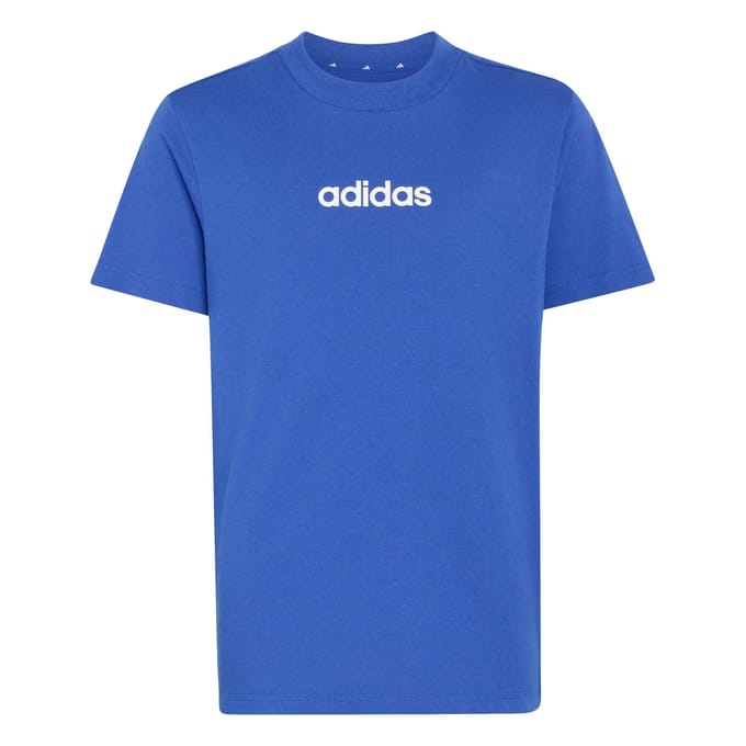 Adidas Essentials T-shirt Met Korte Mouwen Blauw 7-8 Years Kinderen