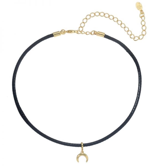 Jomide Choker Zwart - Buffalo - Goudkleurig