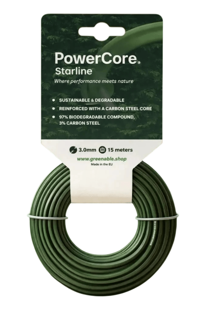 PowerCore Starline Trimmerdraad 3,0 Mm Met Carbonstalen Kern 65 Meter
