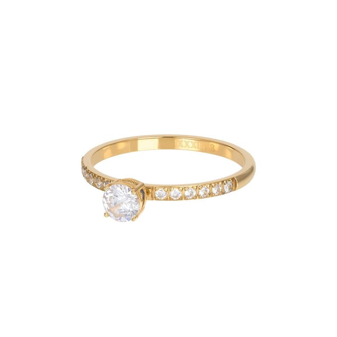 Fame-Queen-Goudkleurig-Dames Ring