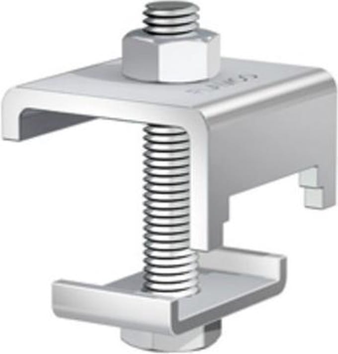 FLAM bev vastpunt RB, staal, (bxh) 44x15mm, el verz, dikte 1mm