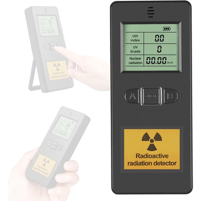 Draagbare draagbare nucleaire stralingsdetector voor huishoudelijk gebruik LCD-scherm Laboratorium Multifunctioneel veelkleurig