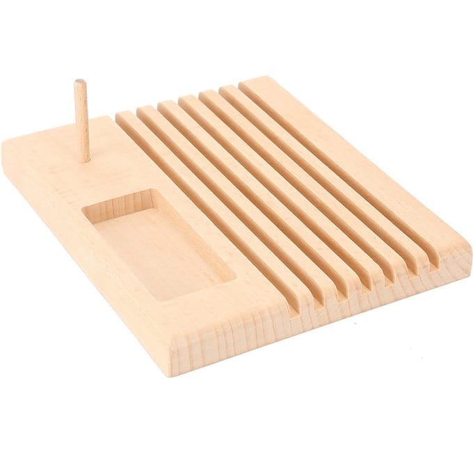 Quiltrulerhouder DIY Spoelrek Opbergorganisator Naaigereedschap Klein beige