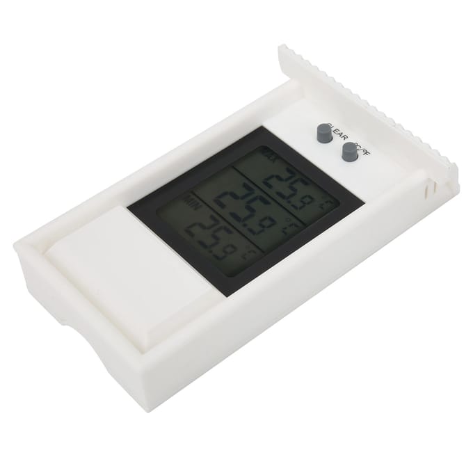 Thermomètre numérique extérieur jardin étanche thermomètre blanc jauge de température avec crochet gray