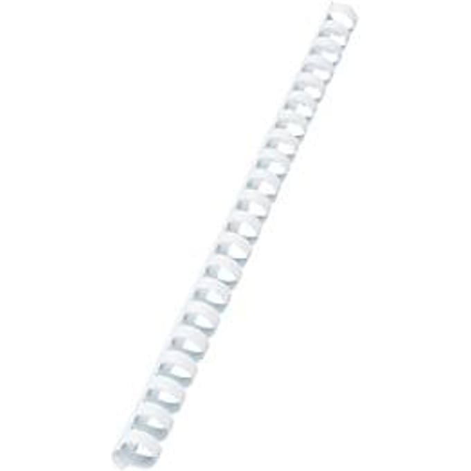 GBC® inbindruggen, plastic, Ø 16 mm, 100 stuks, wit