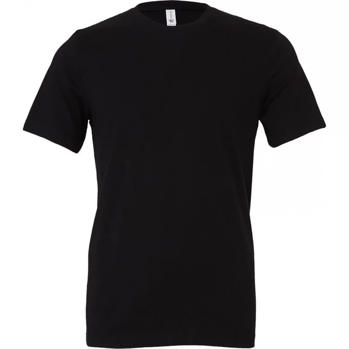 Bella+Canvas Unisex Jersey Short Sleeve Tee CV3001 - Black - L