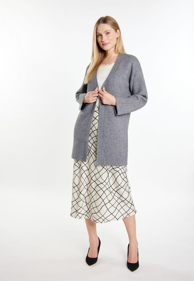 Dreimaster Vest Dames grijs melange