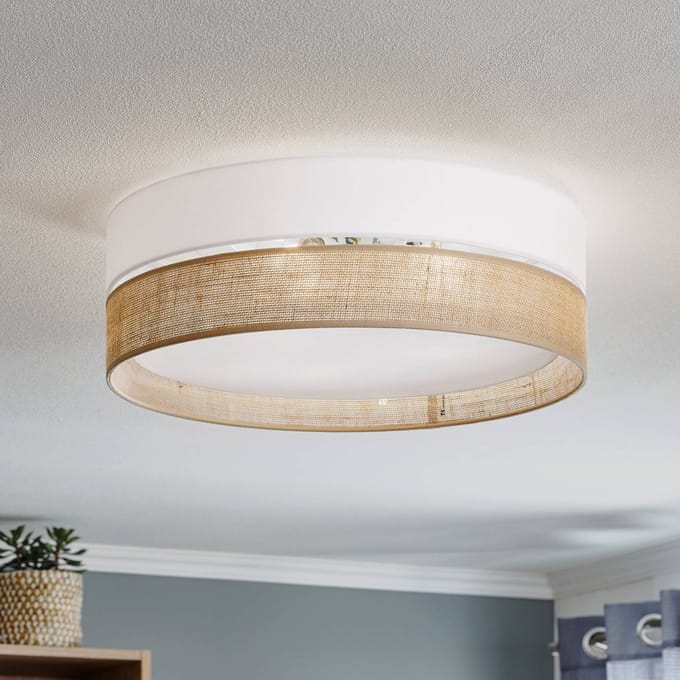 TK Lighting Plafondlamp Linobianco, Ø 45 cm