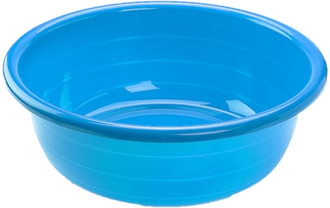 Plasticforte Teiltje - 30 liter - rond - blauw - afwasbak - 57 x 19 cm - afwasteil