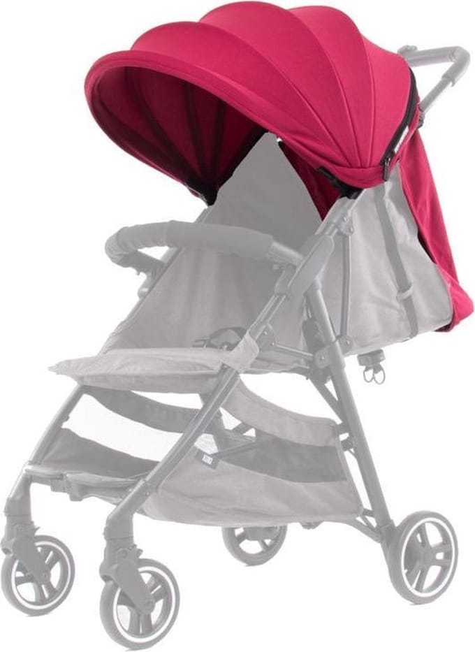 Baby Monsters Kinderwagenkap Kuki Textiel Bordeaux