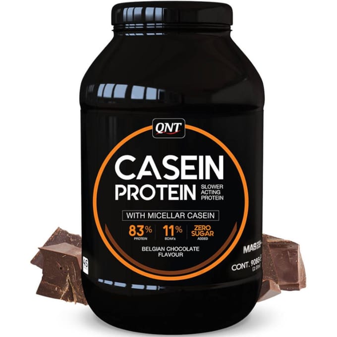QNT Casein Protein | slow released eiwitshake | 908 gram | chocolade