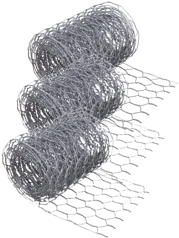 3x Kippengaas 2,45 meter