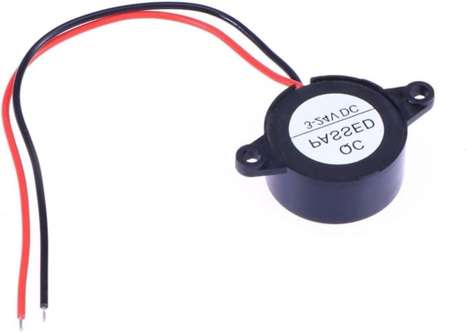 Zoemer Pieper - Alarm Luidspreker - Industrieel Gebruik - Actief Piëzo Element - 3-24V - Zwart